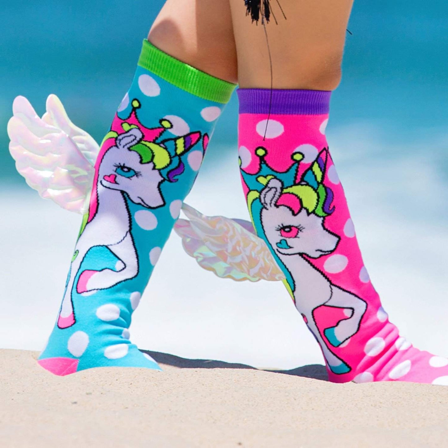 FLYING UNICORN SOCKS: Kids & Adults Age 6 - 99