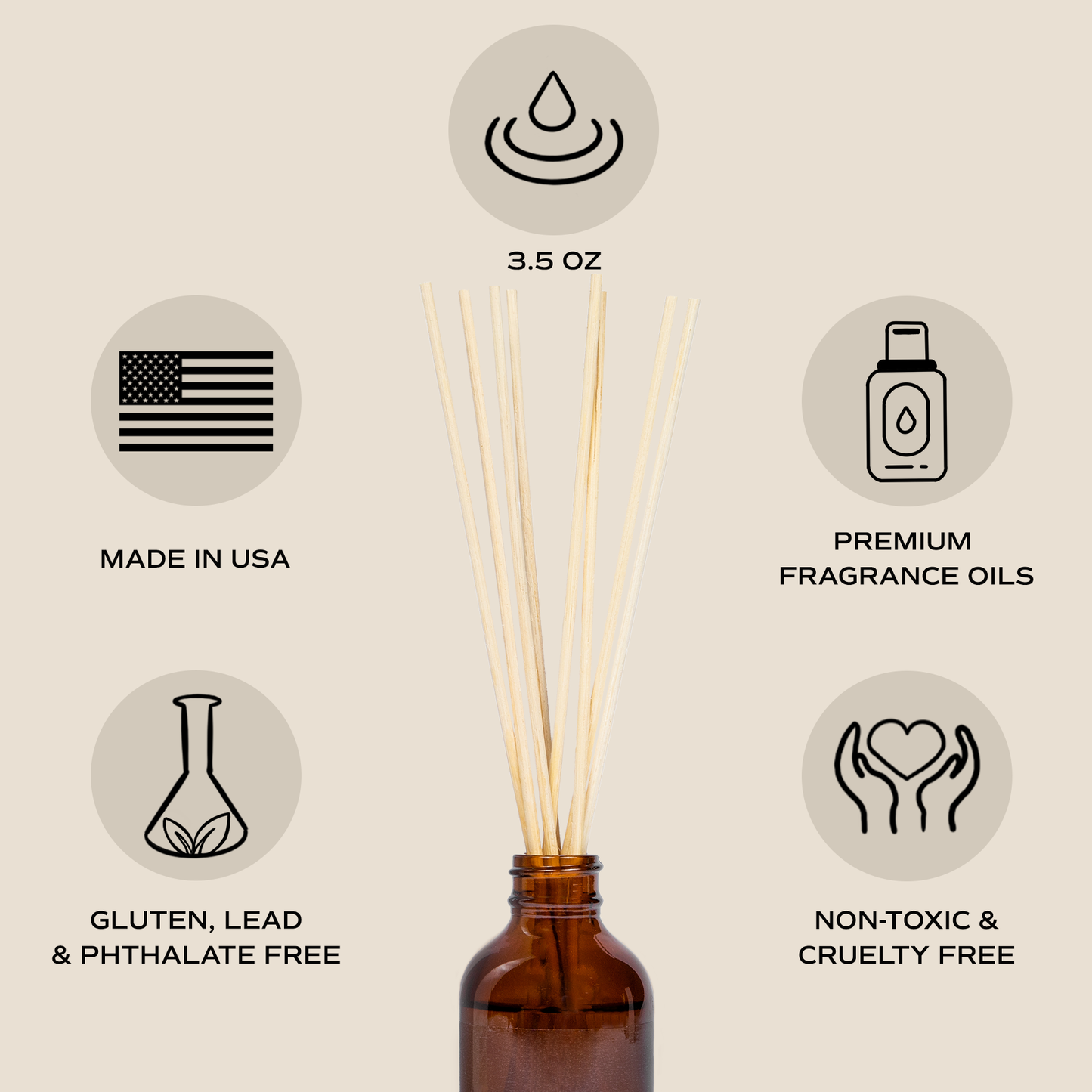 Salt and Sea Amber Reed Diffuser - Gifts & Home Decor