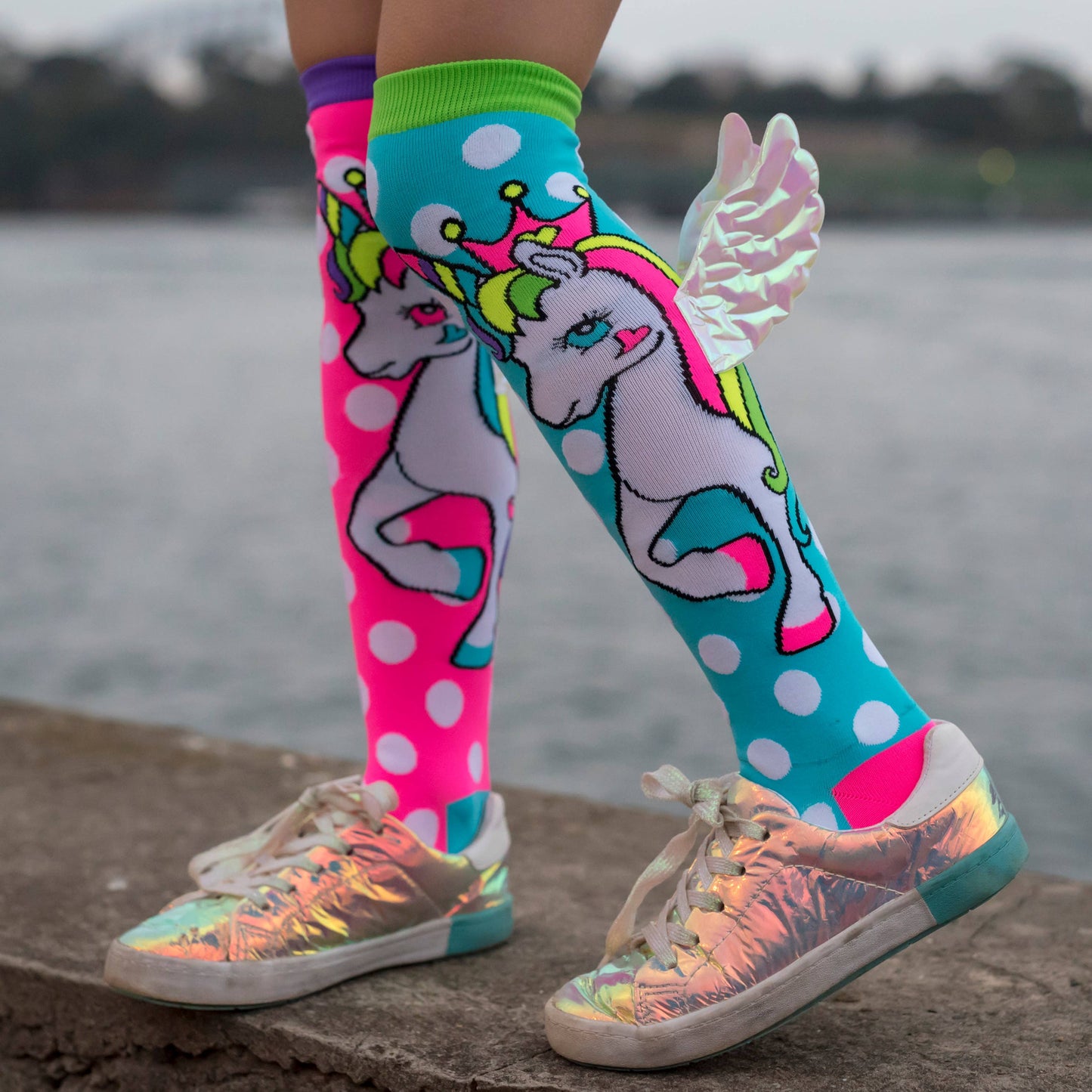 FLYING UNICORN SOCKS: Kids & Adults Age 6 - 99