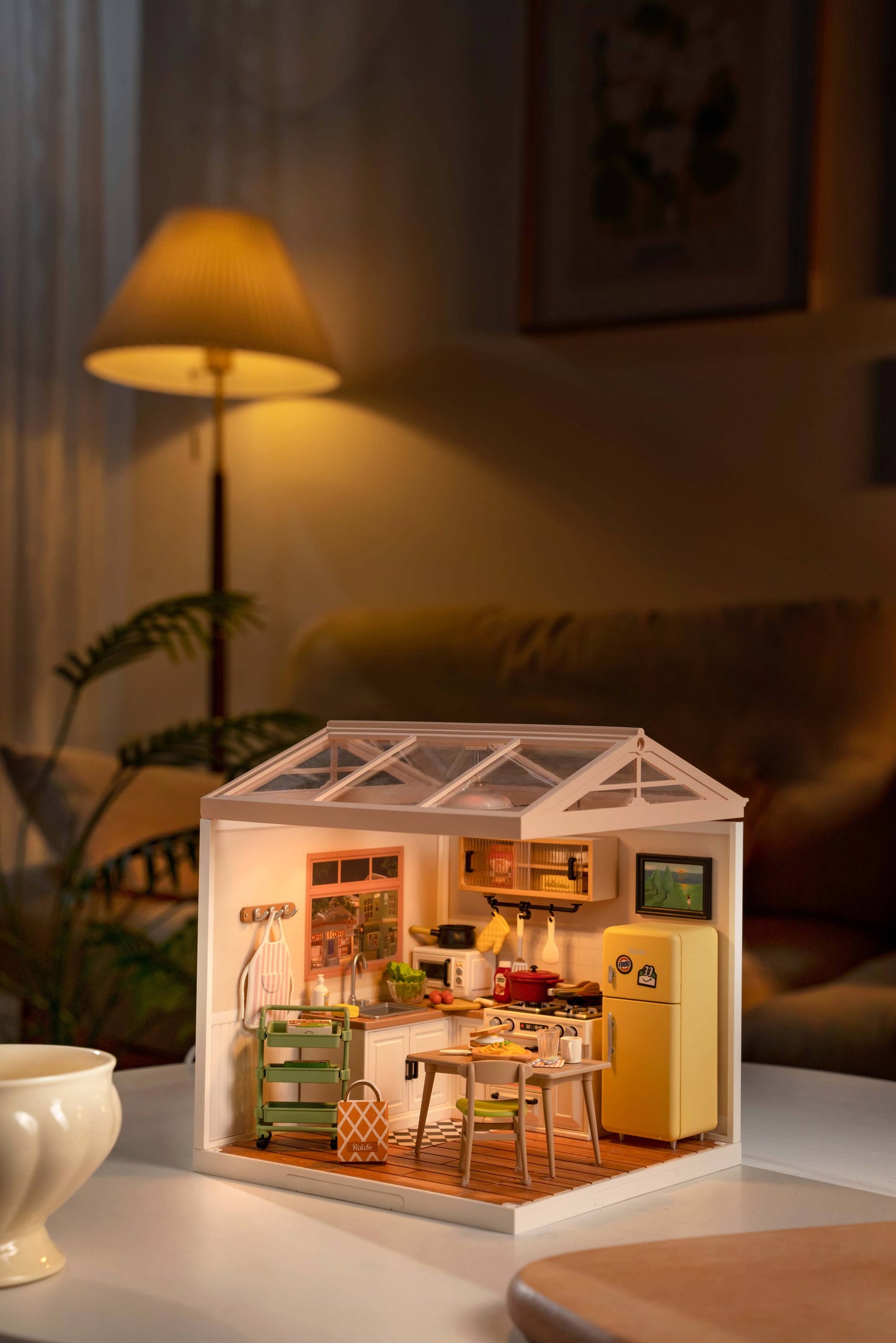 DIY Miniature House Kit: Happy Meals Kitchen