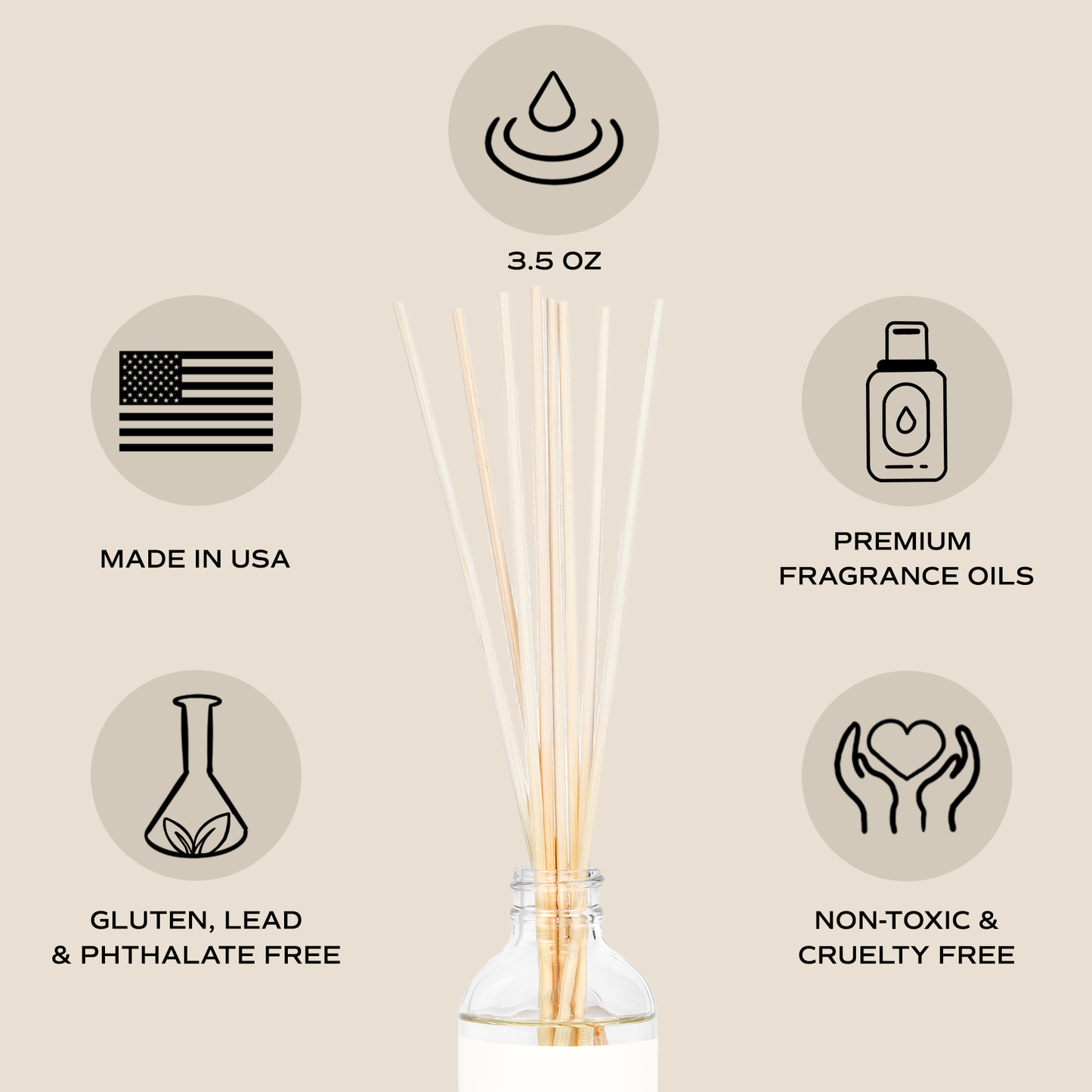 Sandalwood Rose Reed Diffuser - Gifts & Home Decor