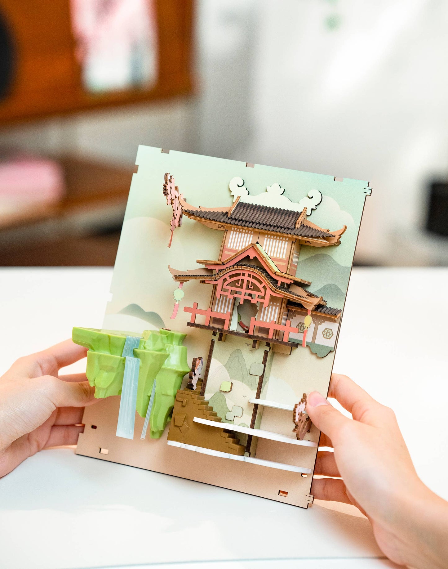 DIY Miniature House Book Nook Kit: Falling Sakura