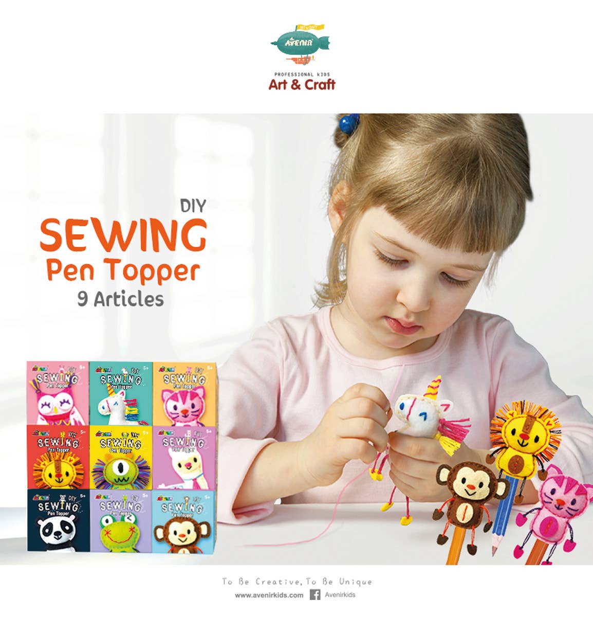 Avenir - FULL Display Sewing Pencil Toppers, asstd. Styles