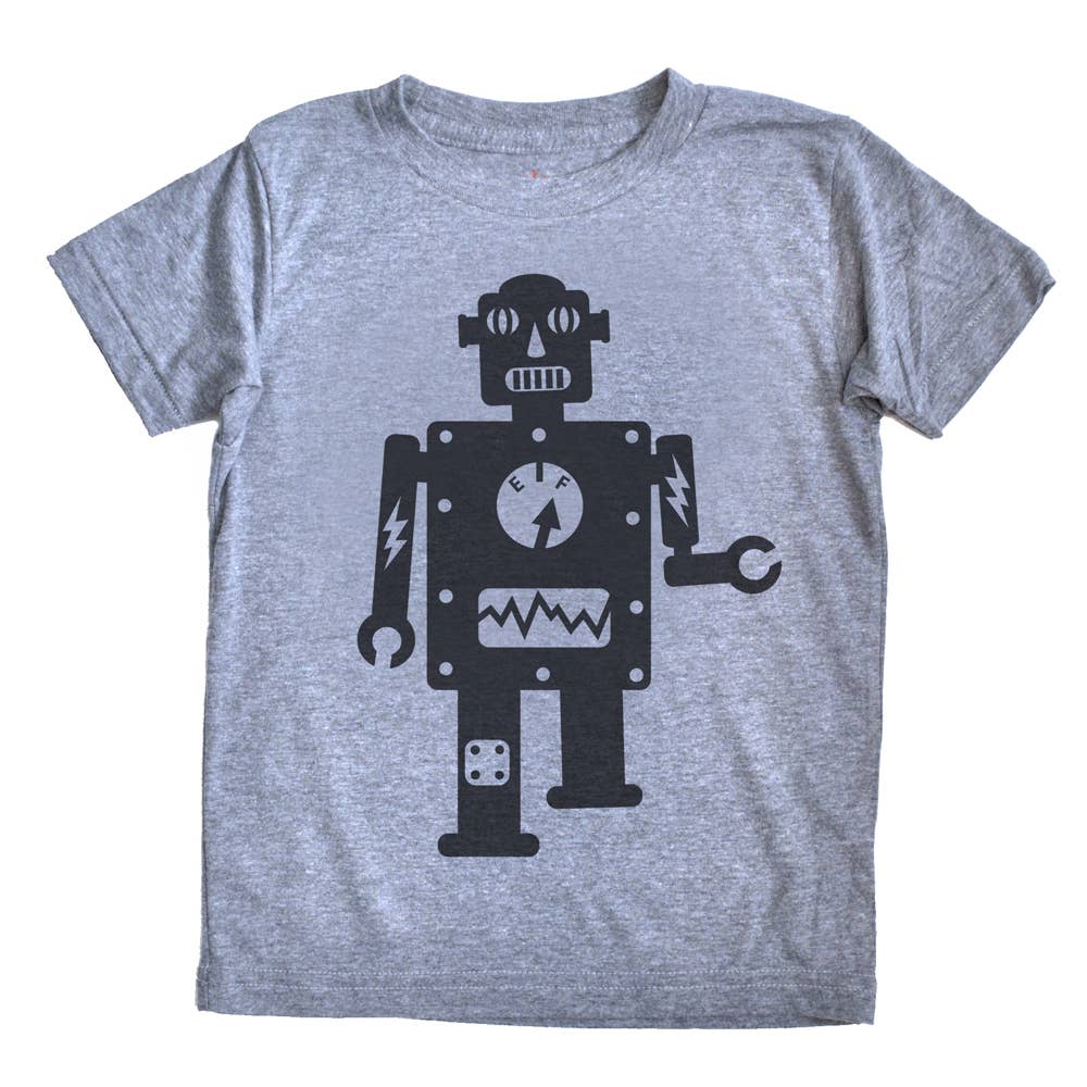 Robot - Kids Triblend Tee: 4 Toddler / Blue