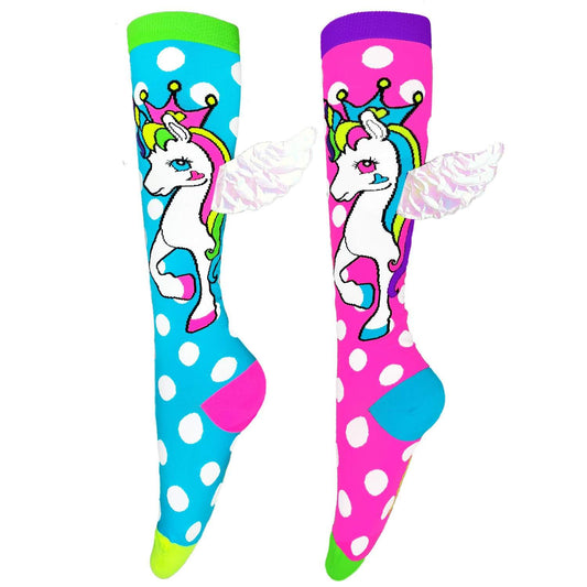 FLYING UNICORN SOCKS: Kids & Adults Age 6 - 99