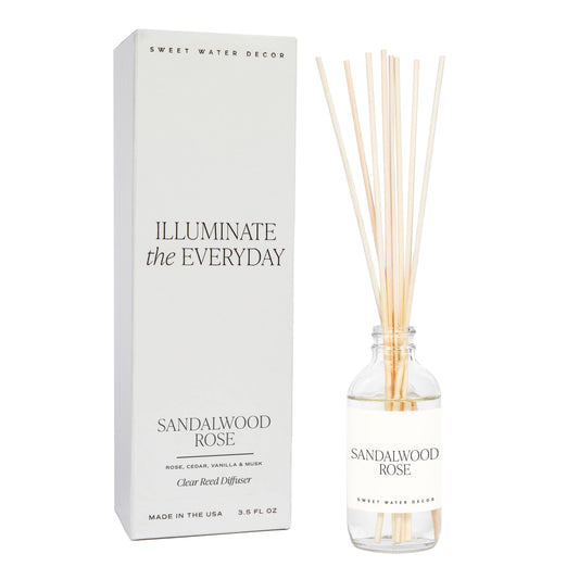 Sandalwood Rose Reed Diffuser - Gifts & Home Decor