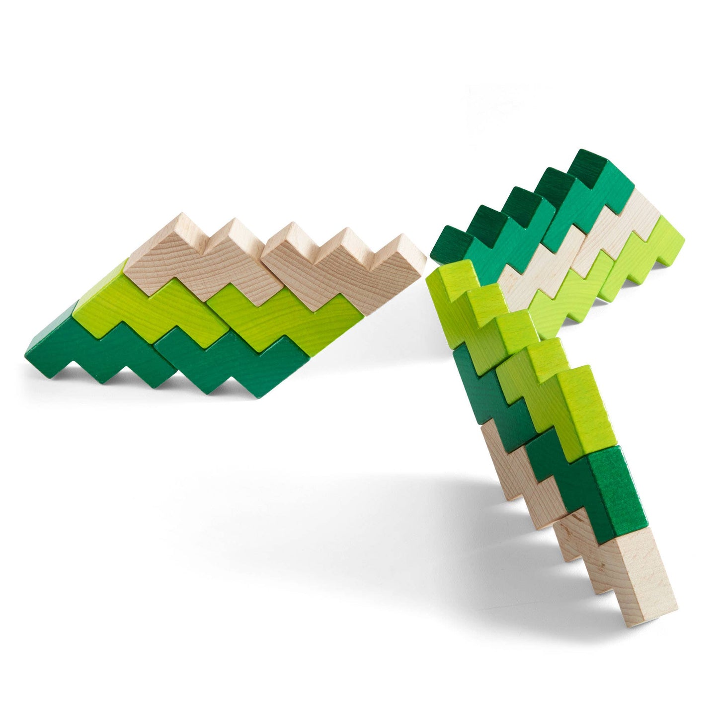 3D Viridis 21 Wooden Blocks Stacking Game