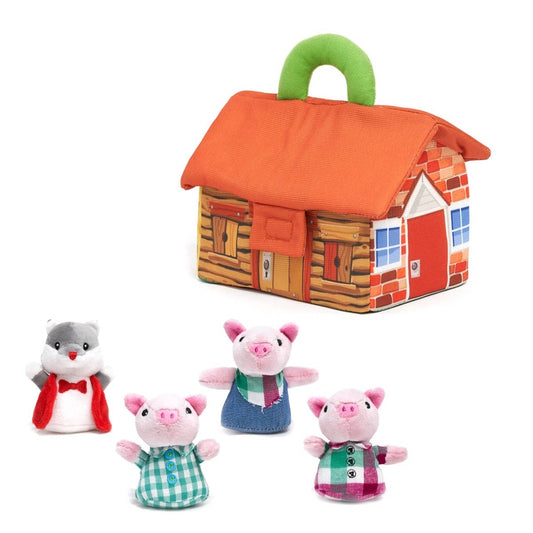 Three Little Pigs Storytime Playset (Soft Kids Plush Toy)