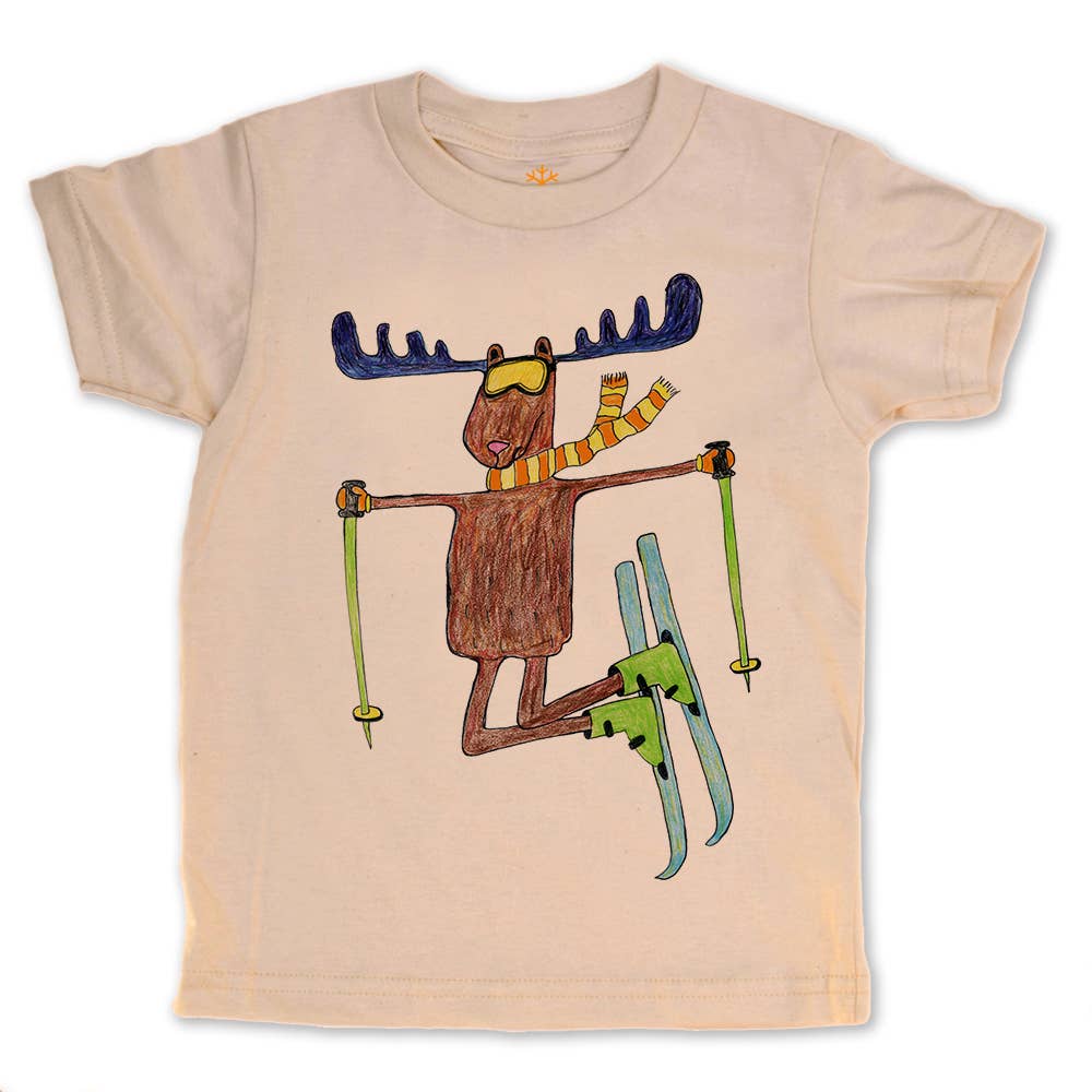 Ski Moose - Kids Organic Tee