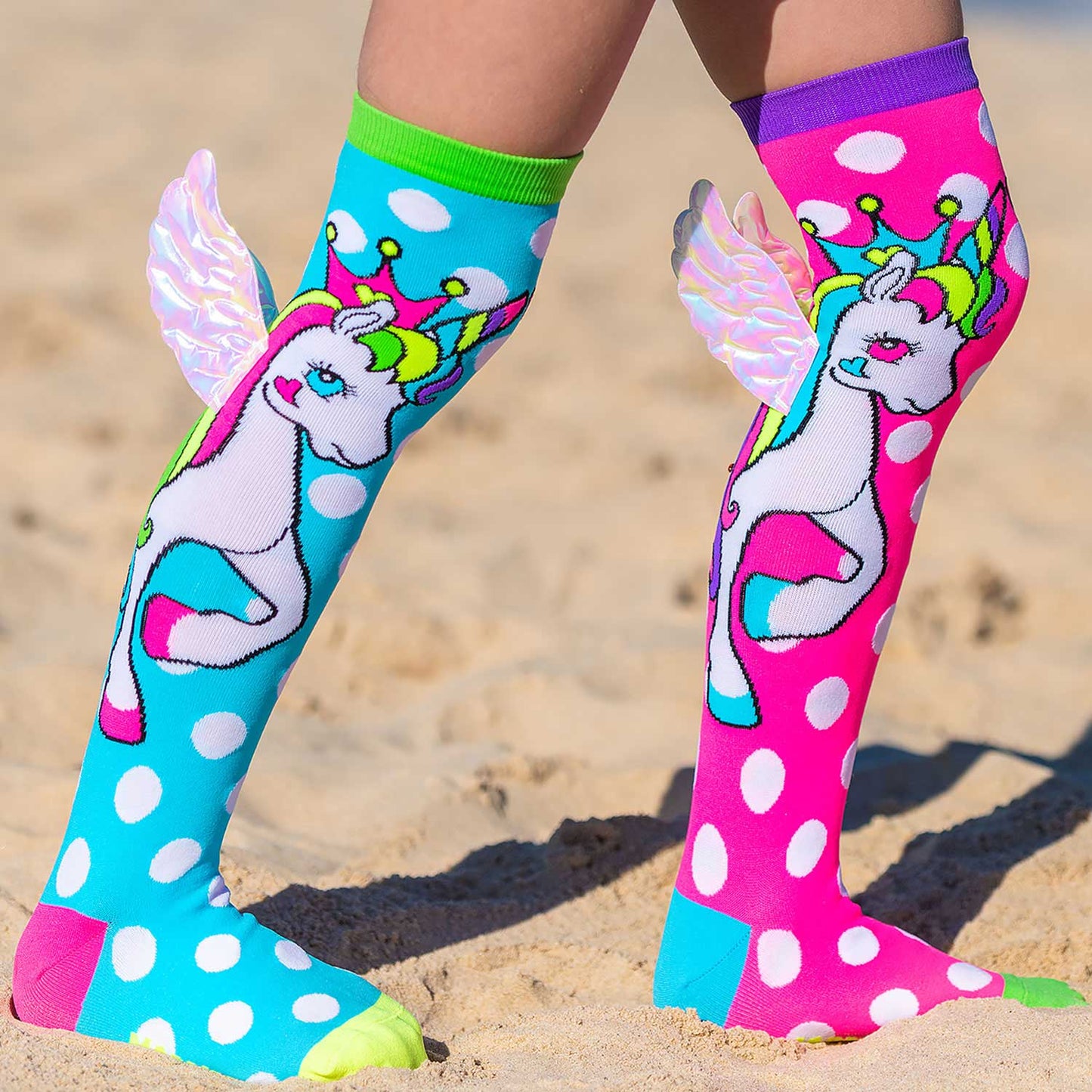 FLYING UNICORN SOCKS: Kids & Adults Age 6 - 99