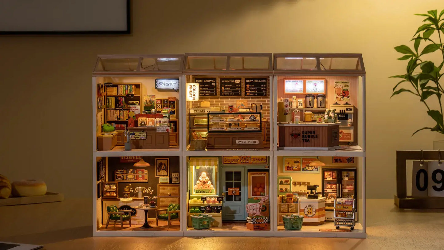 DIY Miniature House Kit: Breezy Time Cafe