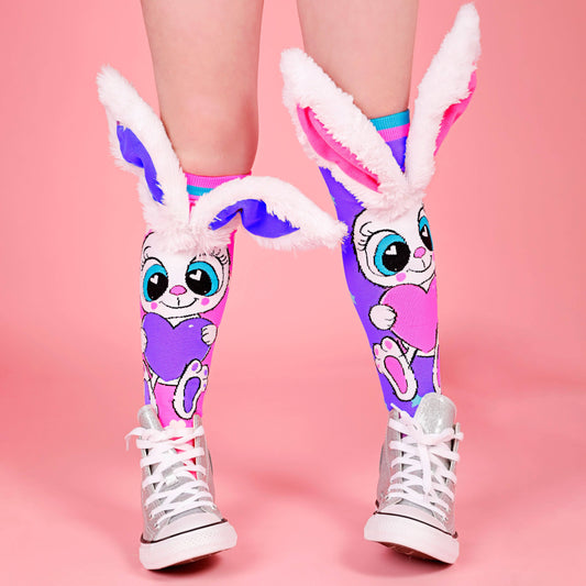 FUNNY BUNNY SOCKS: Kids & Adults Age 6 - 9