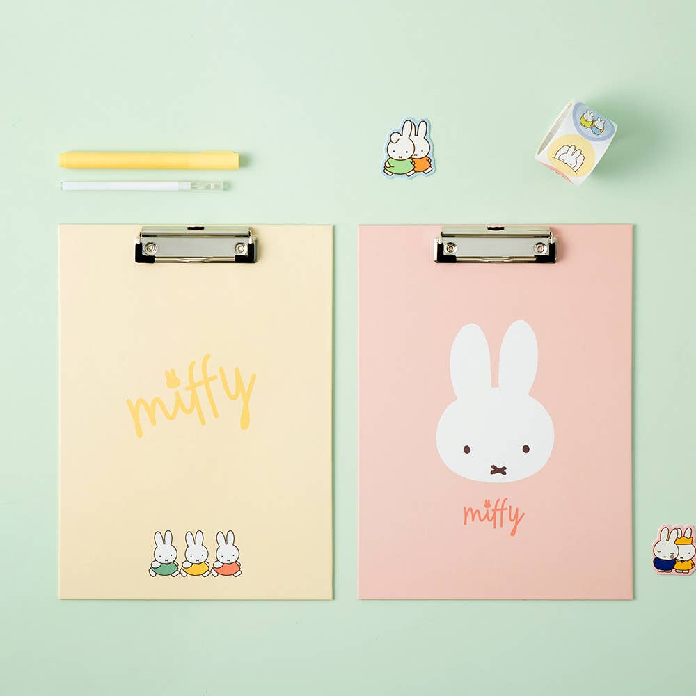 Miffy Pastel Clip Board : Pink