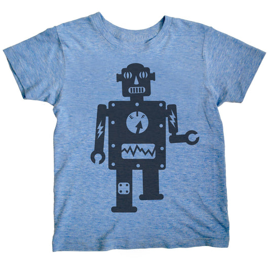 Robot - Kids Triblend Tee: 4 Toddler / Blue