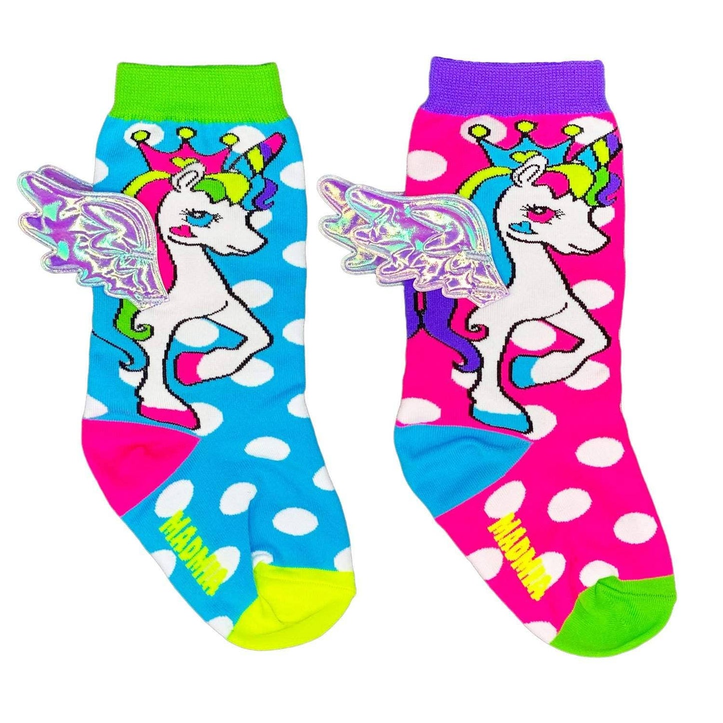 FLYING UNICORN SOCKS: Kids & Adults Age 6 - 99