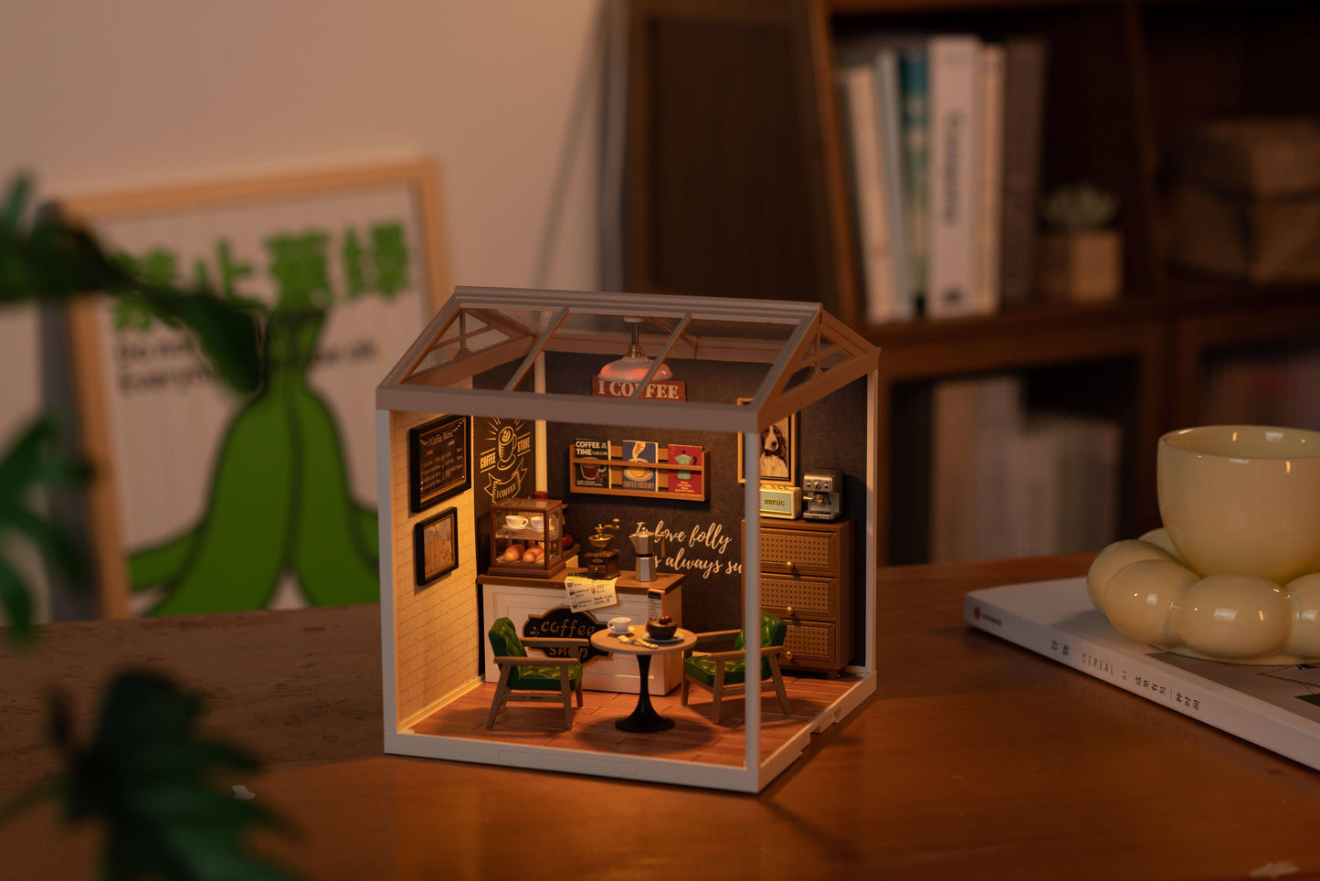 DIY Miniature House Kit: Breezy Time Cafe