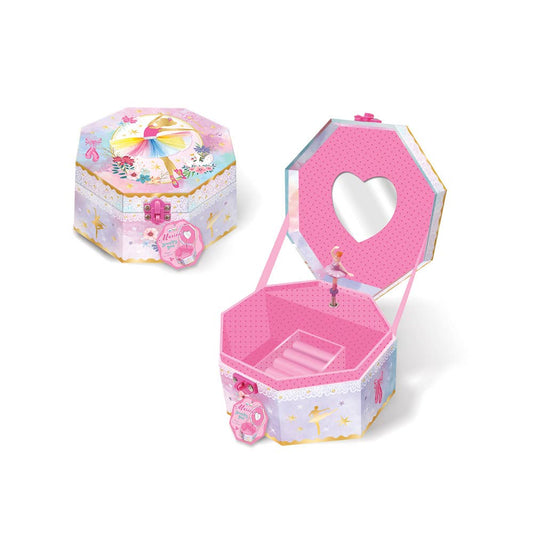 Musical Jewelry Box with Figurine, Ballerina Beauties