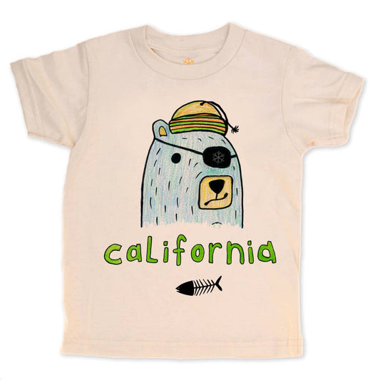 Pirate Bear CA - Kids Organic Tee